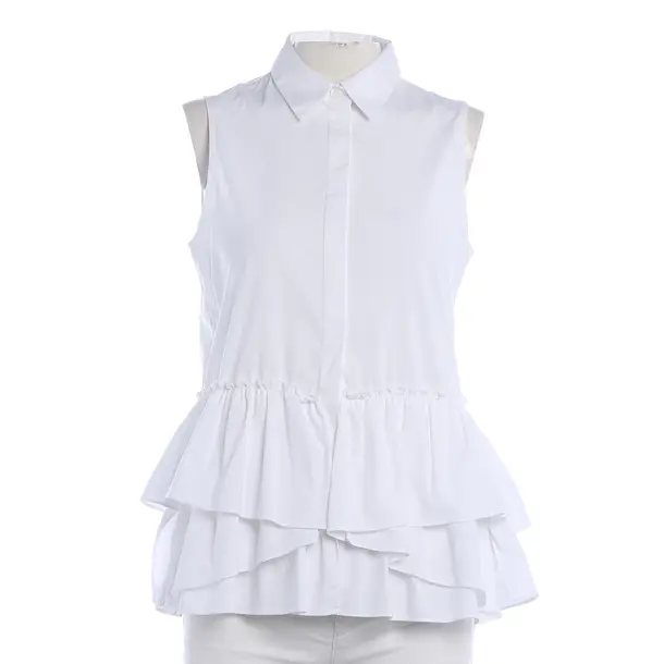 Blouse, in White, Cotton, Steffen Schraut