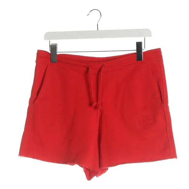 Bermuda Shorts, in Red, Cotton, Ganni