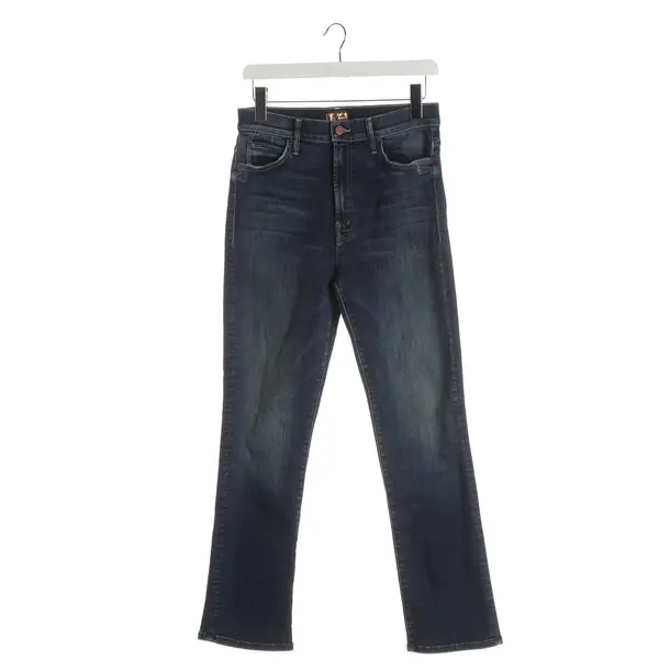 Jeans Straight Fit, in Navy, Baumwolle, Mother