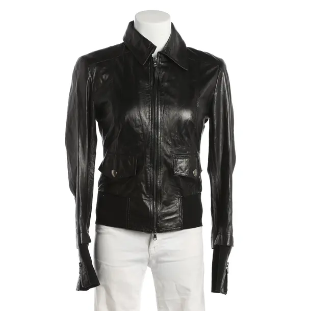 LeatherJacket, in Black, Leather, Patrizia Pepe