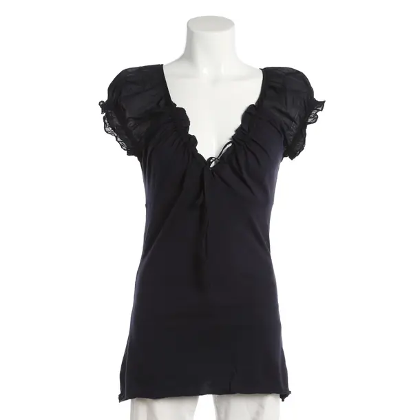 Shirt, in Navy, Cotton, Velvet by Graham and Spencer