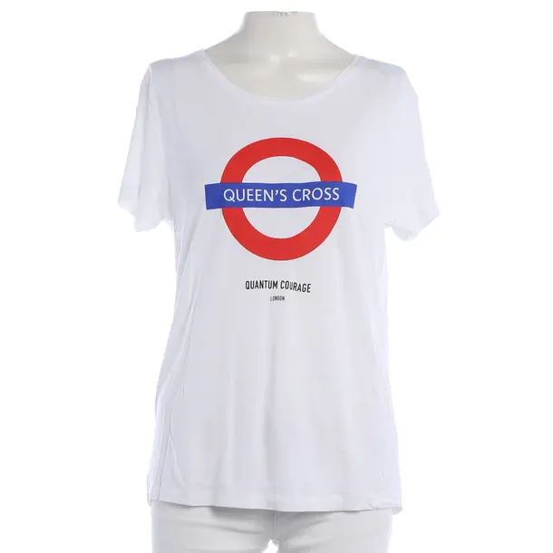 Shirt, in White, Viscose, Quantum Courage