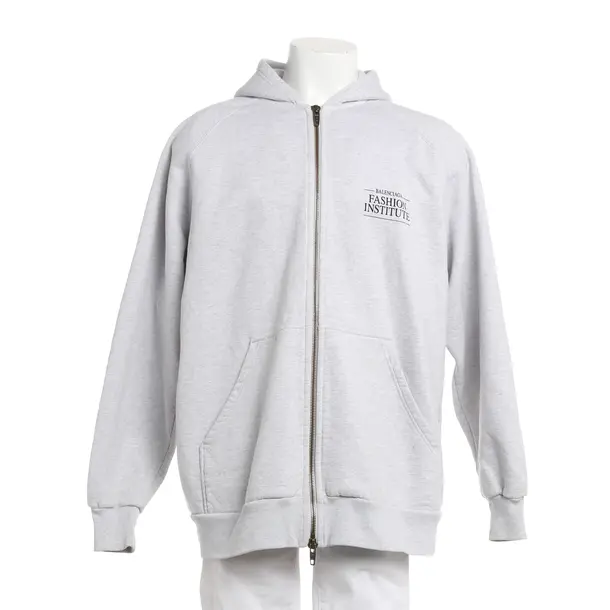 Felpa con cerniera, in Grigio, Cotone, Balenciaga