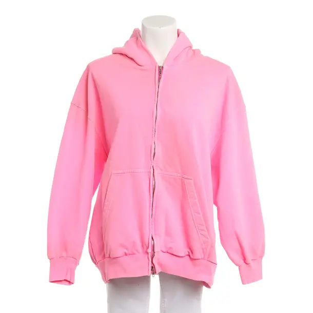 Zip-up Hoodie, in Neon Pink, Cotton, Balenciaga