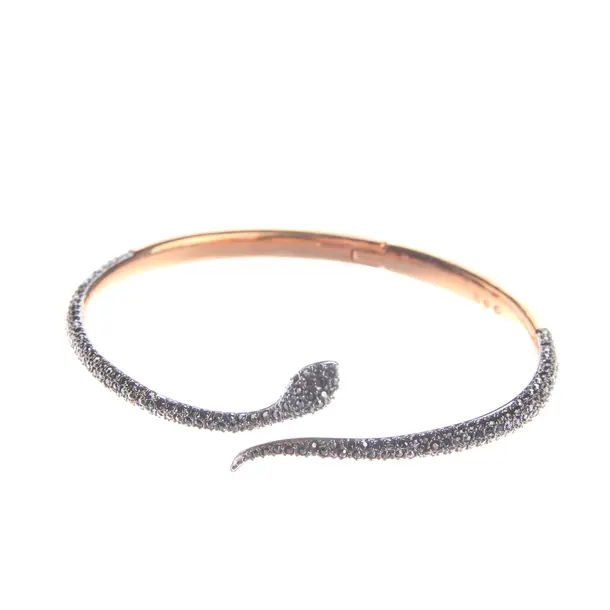 Bracciale, in Nero, Metallo (metallico, metallizzato), Swarovski