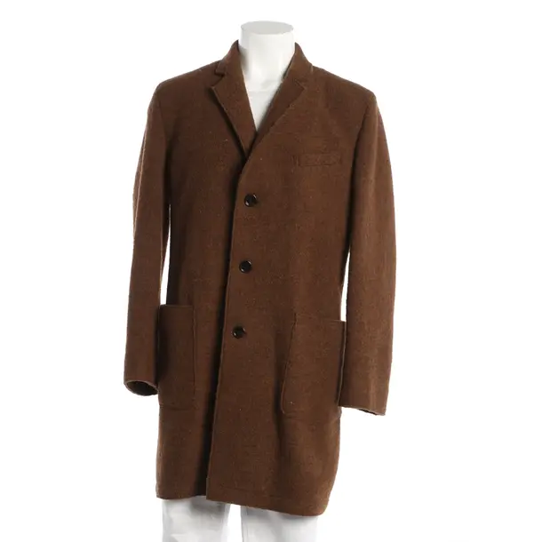 Overcoat, in Brown, Wool, Hugo Boss Black Label