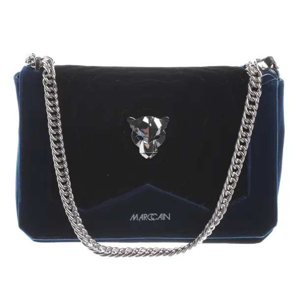 Shoulder Bag, in Blue, Velvet, Marc Cain