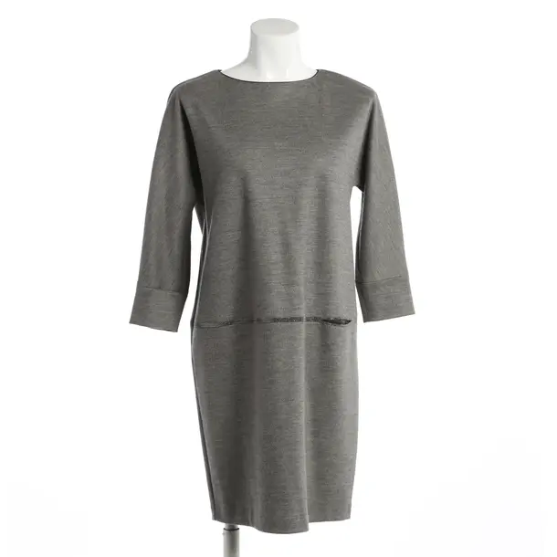 Dress, in Light Gray, Wool, Fabiana Filippi