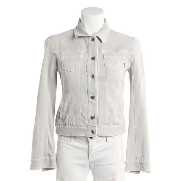 Summer Jacket, in Light Gray, Cotton, Marc Cain