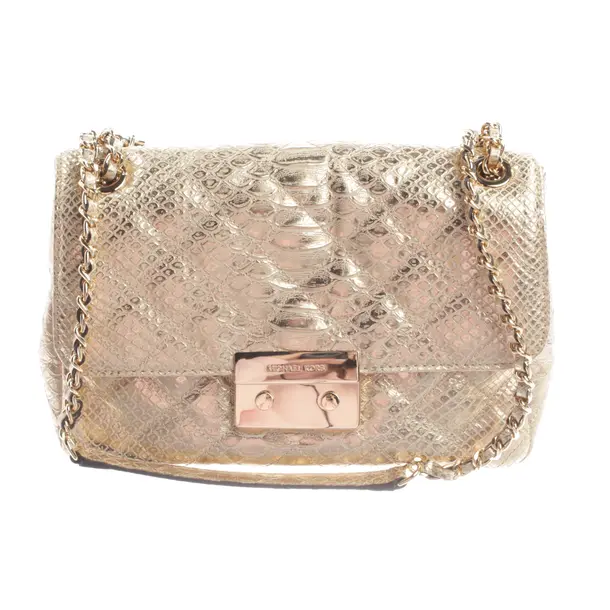 Schultertasche, in Gold, Leder, Michael Kors