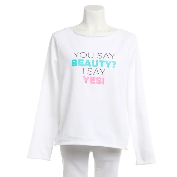 Sweatshirt, in White, Cotton, Juvia