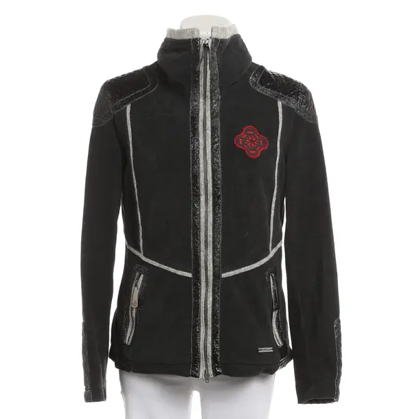 Zip-up Hoodie, in Dark Gray, Polyester, Sportalm