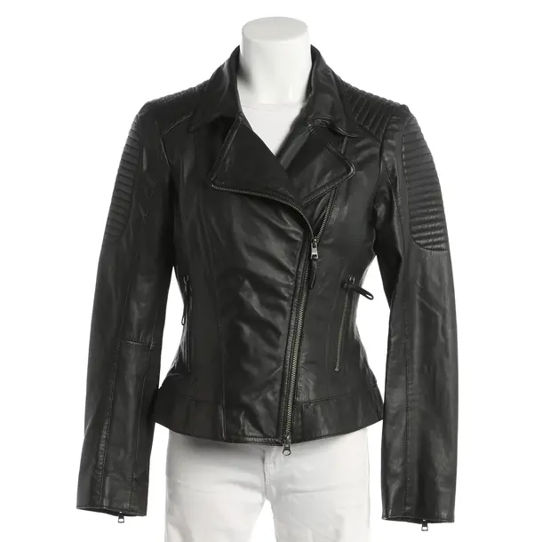 Giacca in pelle, in Nero, Pelle, Marc Cain