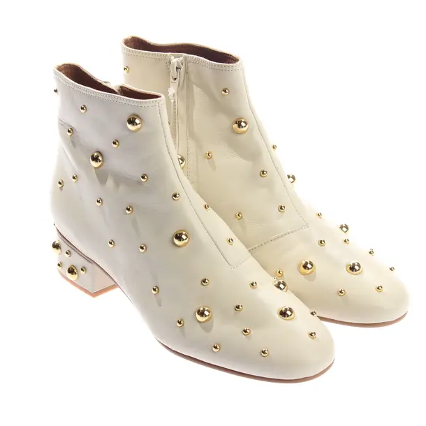 Ankle Boots, in Cream, See by Chloé