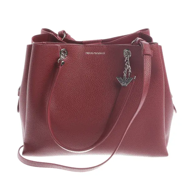 Handtasche, in Bordeaux, Leder, Emporio Armani