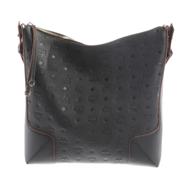 Shoulder Bag, in Black, Leather, MCM