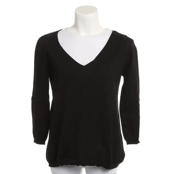 Jumper, in Black, Cotton, Roberto Collina