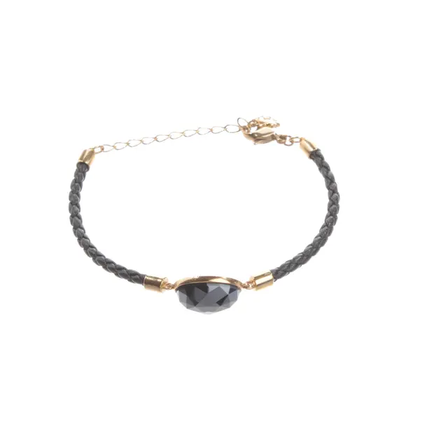 Bracelet, in Black, Metal (metallic, metallized), Swarovski