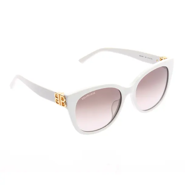 Sunglasses, in White, Synthetic, Balenciaga