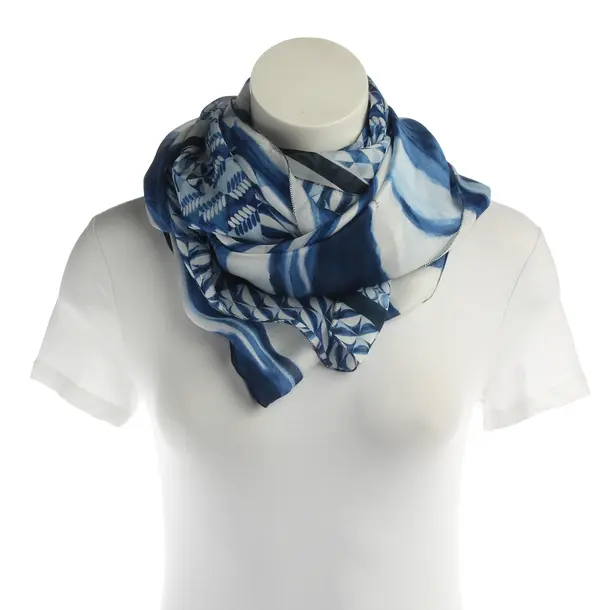 Tuch, in Blau, Seide, Roberto Cavalli