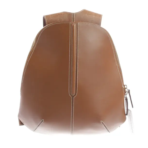 Backpack, in Light Brown, Leather, Lancel