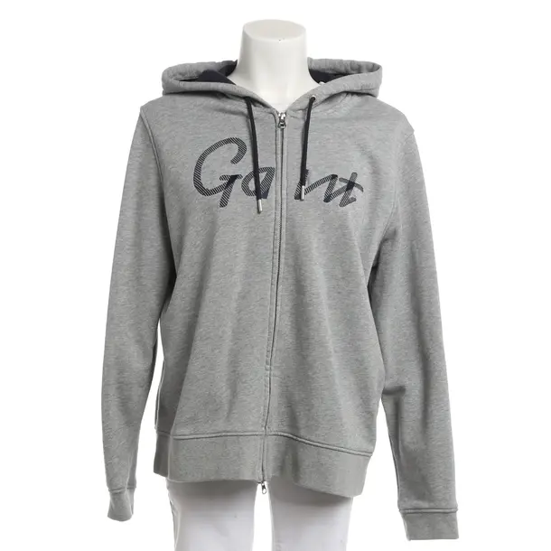 Zip-up Hoodie, in Gray, Cotton, Gant
