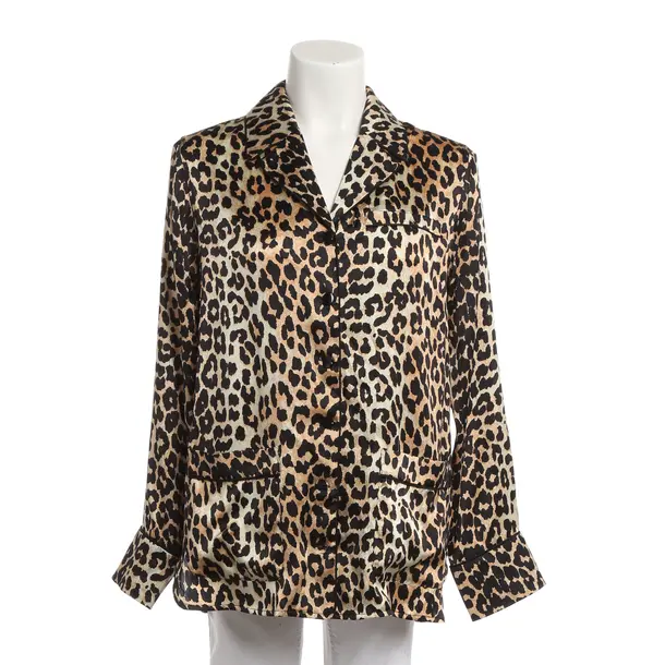 Blouse, in Brown, Silk, Ganni