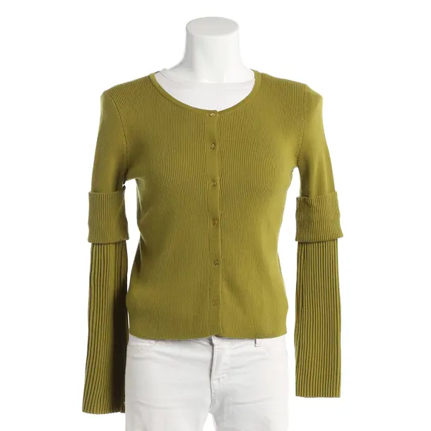 Cardigan, in Olive Green, Cotton, Dorothee Schumacher
