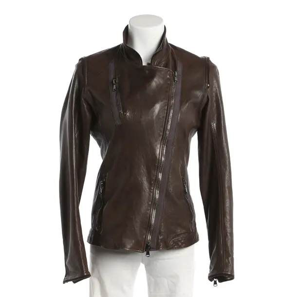 LeatherJacket, in Brown, Leather, Frauenschuh