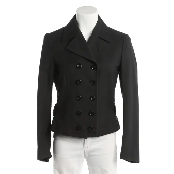 Blazer, in Dunkelgrau, Baumwolle, Dries van Noten