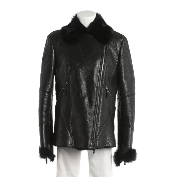 LeatherJacket, in Black, Leather, Marc Cain Sports