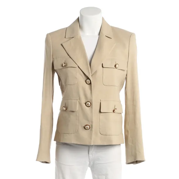Blazer, in Beige, Leinen, Veronica Beard