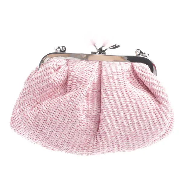 Handbag, in Light Pink, Straw, Max Mara