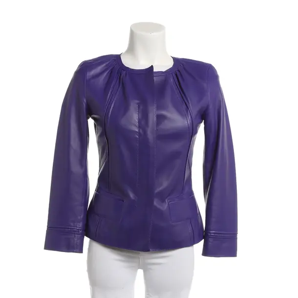 LeatherJacket, in Purple, Leather, Escada