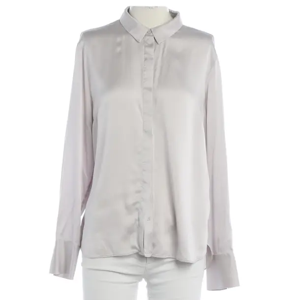 Bluse, in Hellgrau, Seide, Herzensangelegenheit
