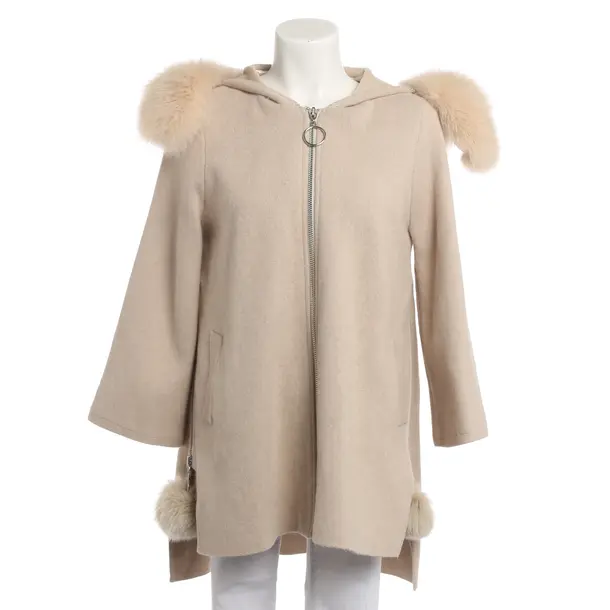 Mid-Season Coat, in Light Brown, Wool, Max Mara