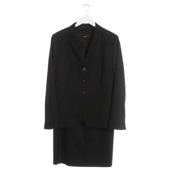 Skirt Suit, in Navy, Wool, Windsor