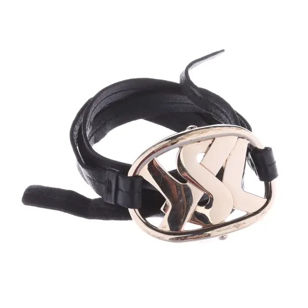 Belt, in Black, Leather, Saint Laurent