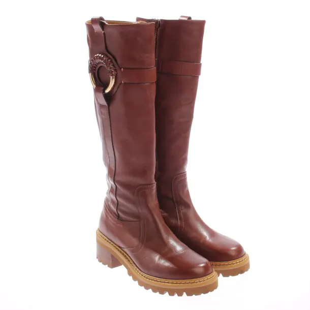 Boots, in Brown, See by Chloé