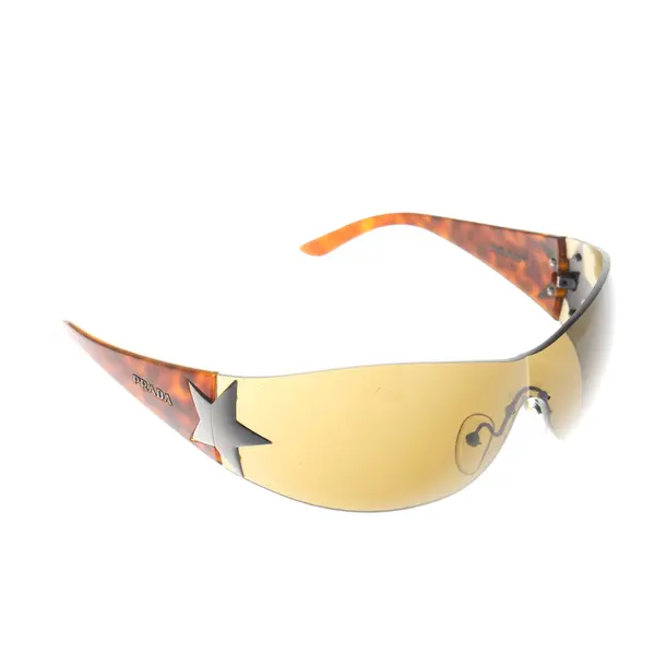 Sonnenbrille, in Hellbraun, Kunststoff, Prada