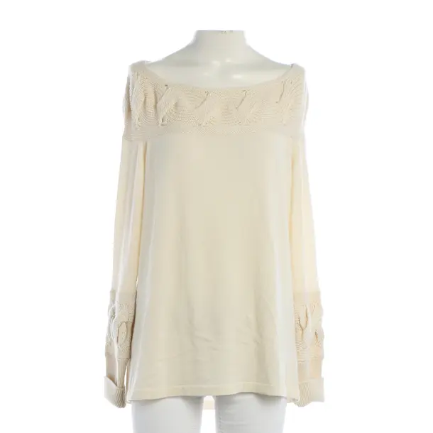 Pullover, in Cream, Kaschmir, Malo