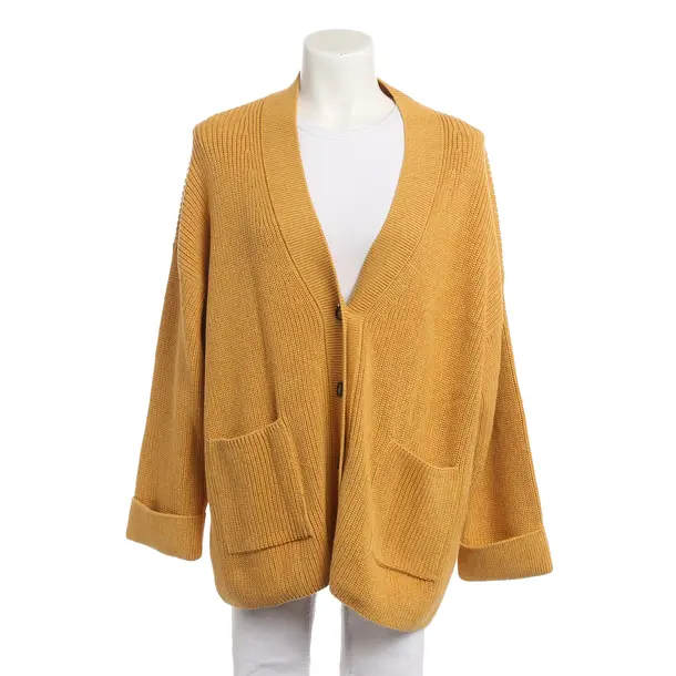Cardigan, in Giallo senape, Cotone, Barbour