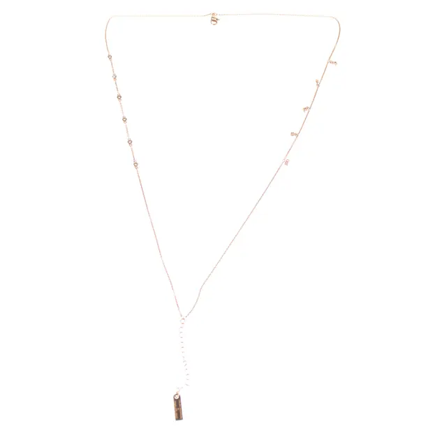 Necklace, in Gold, Metal (metallic, metallized), Swarovski