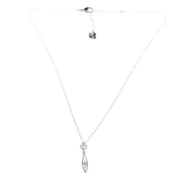 Halskette, in Silber, Metall (metallisch, metallisiert), Swarovski