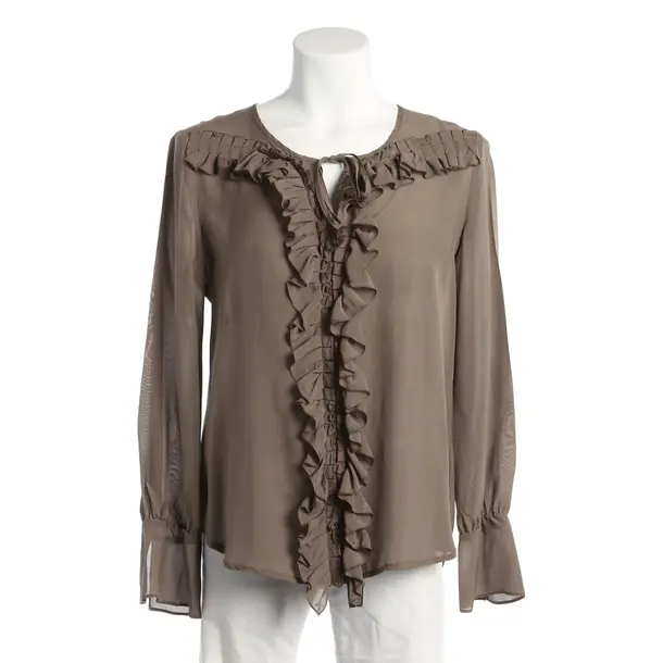 Camicetta, in Marrone, Seta, Collezione IVI