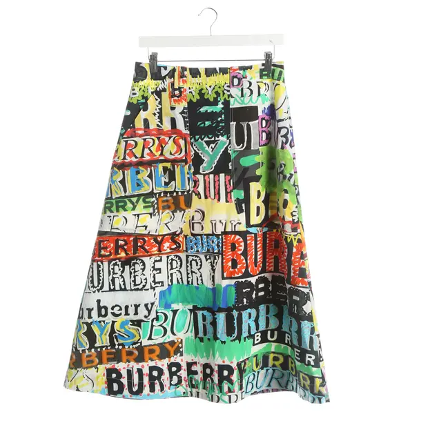 Skirt, in Multicolored, Cotton, Burberry