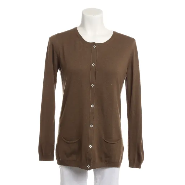 Cardigan, in Brown, Wool, Gran Sasso