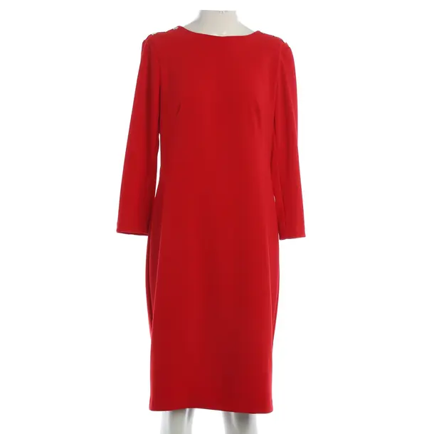 Dress, in Red, Polyester, Ralph Lauren Black Label