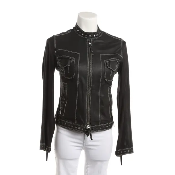 Lederjacke, in Schwarz, Leder, Marc Cain