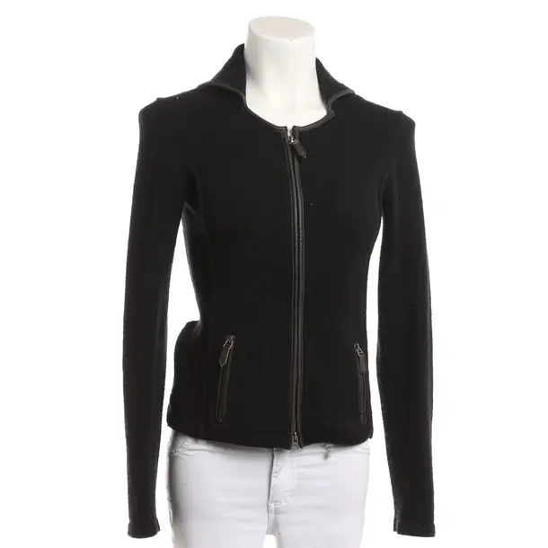 Cardigan, in Black, Wool, GC Fontana